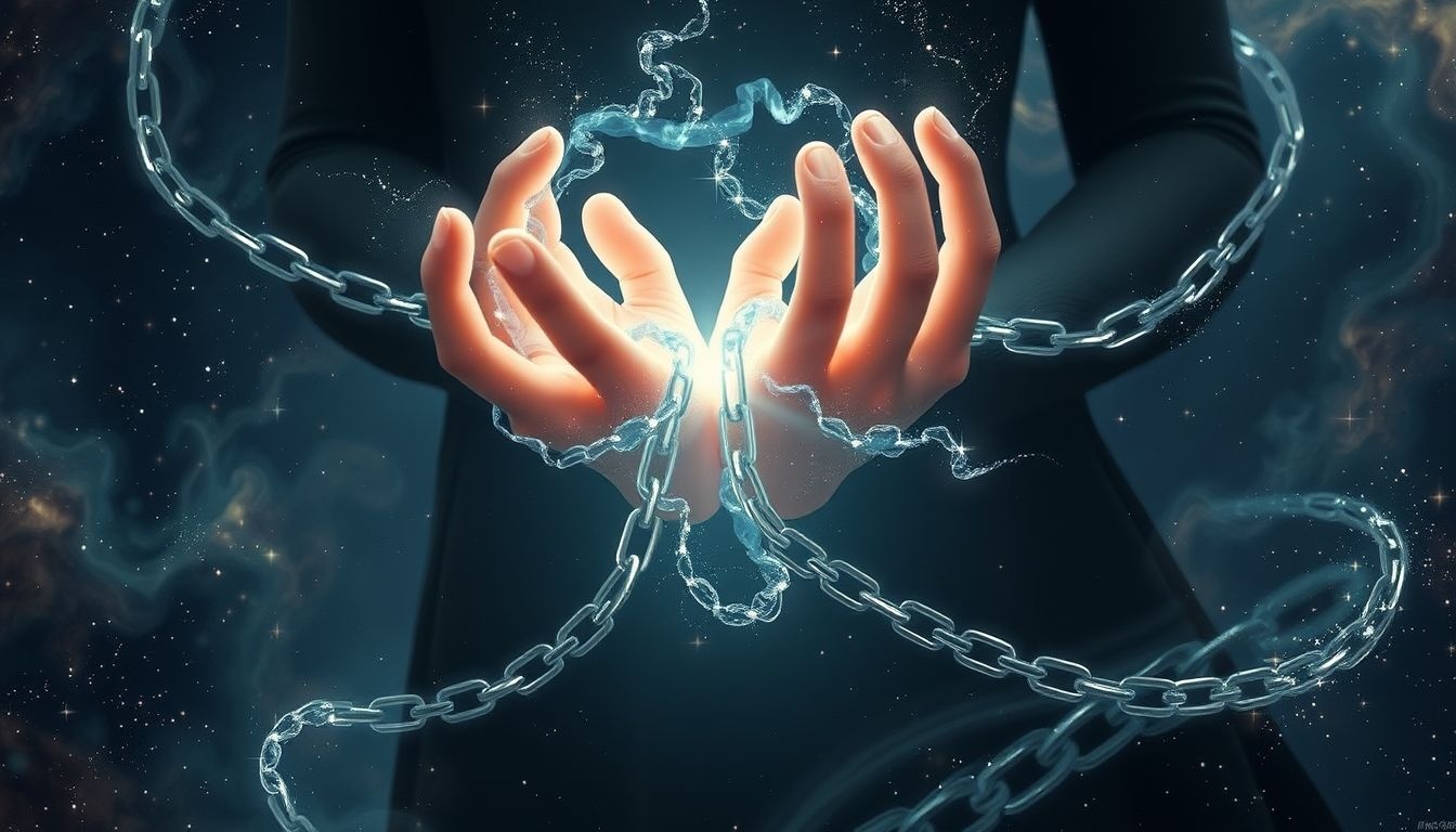 Iemand anders geboeid zien symboliseert controleverlies of hulpeloosheid.