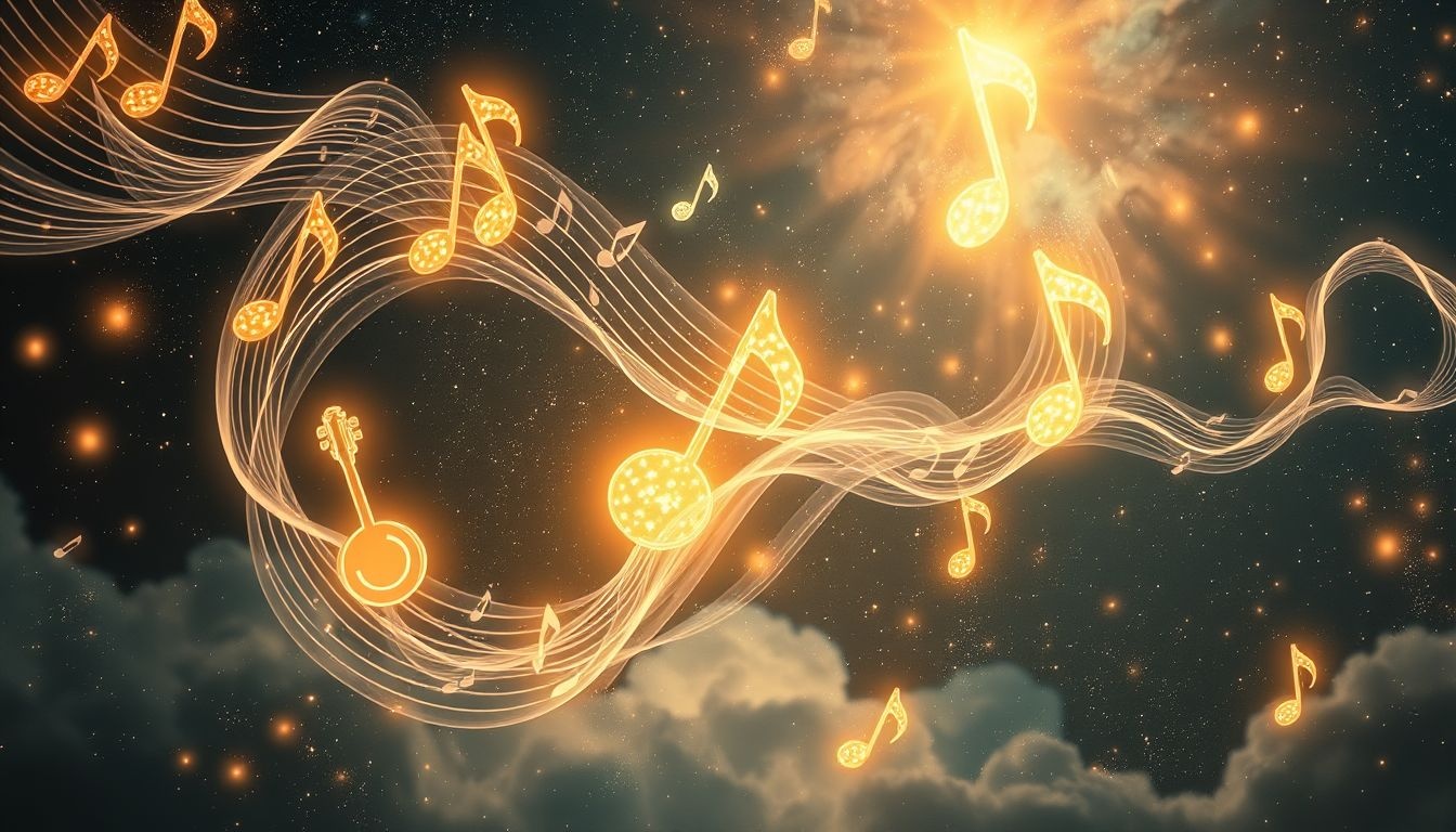 Muziek symboliseert harmonie en emotionele expressie in dromen.