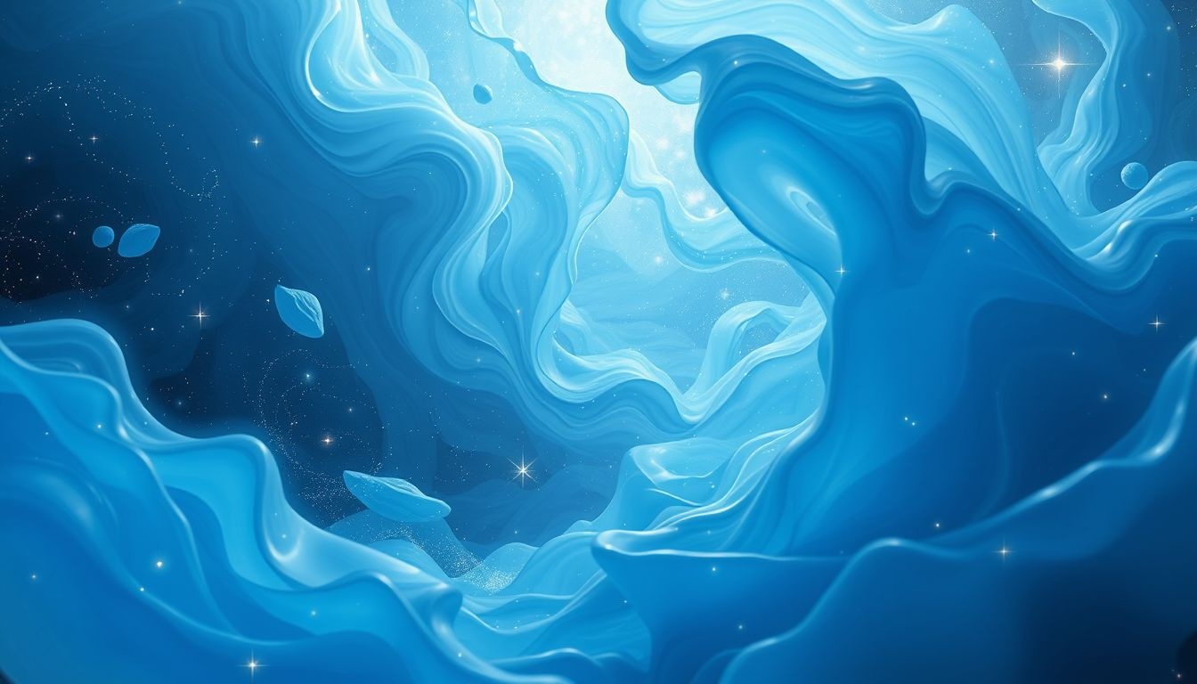 Dromen over blauw keramiek symboliseren innerlijke rust en creativiteit.