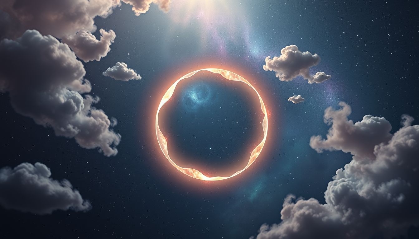 Dromen over een cirkel van objecten symboliseren compleetheid en verbondenheid.