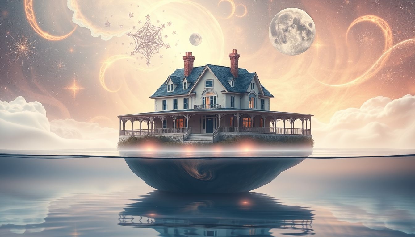 Dromen over een landhuis met zwembad symboliseert luxe en ontspanning.