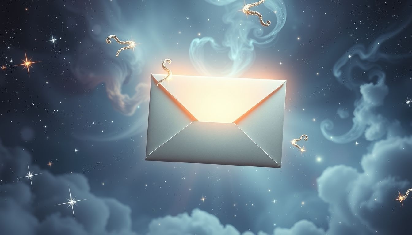 Een lege envelop in dromen symboliseert onverwachte nieuws of geheimen.
