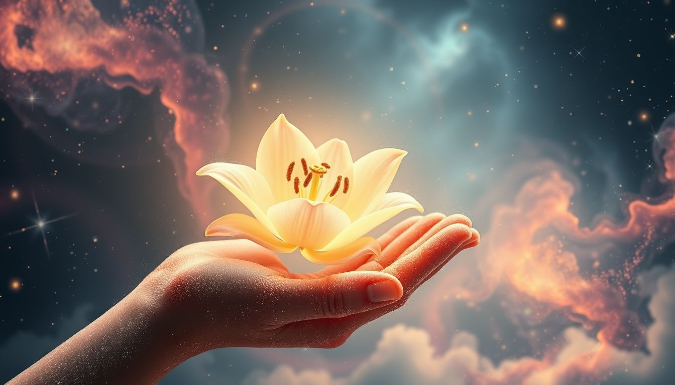 Dromen over een lelie in je hand symboliseert innerlijke kracht en controle.