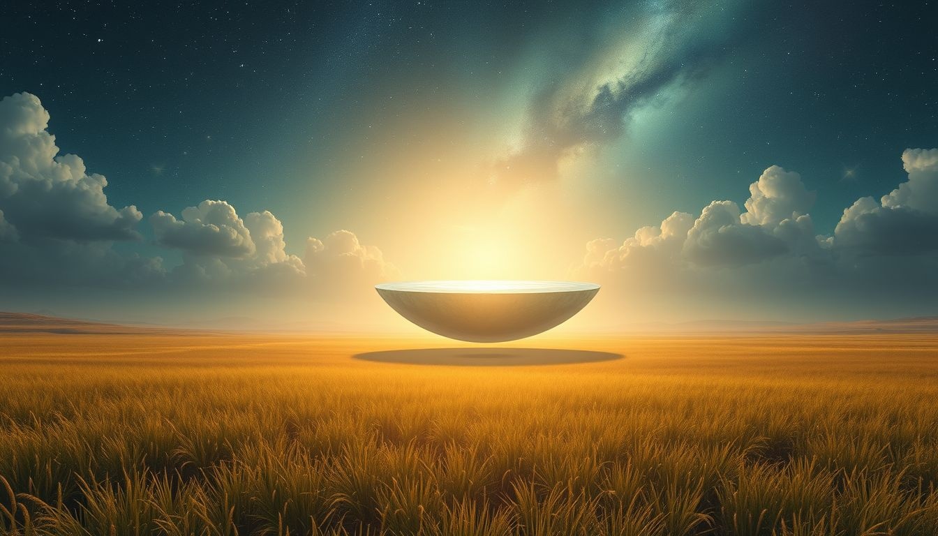 Een oase op de prairie symboliseert hoop en vernieuwing in dromen.