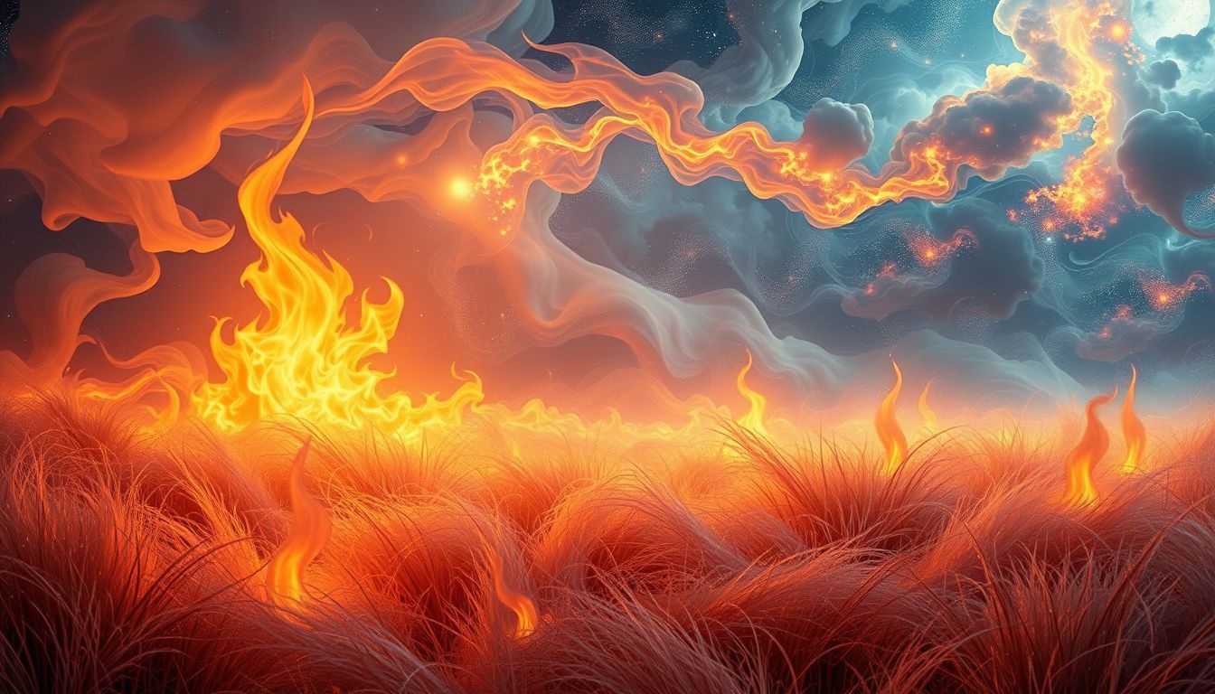 Dromen over prairiebrand symboliseren vaak onderdrukte emoties die oplaaien.