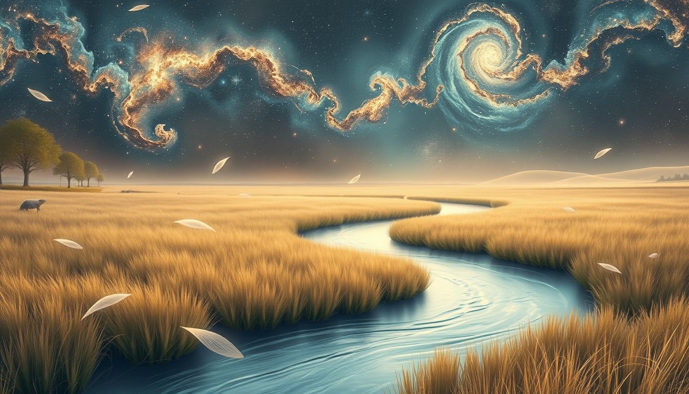 Een rivier in dromen symboliseert vaak emotionele stroom en verandering.