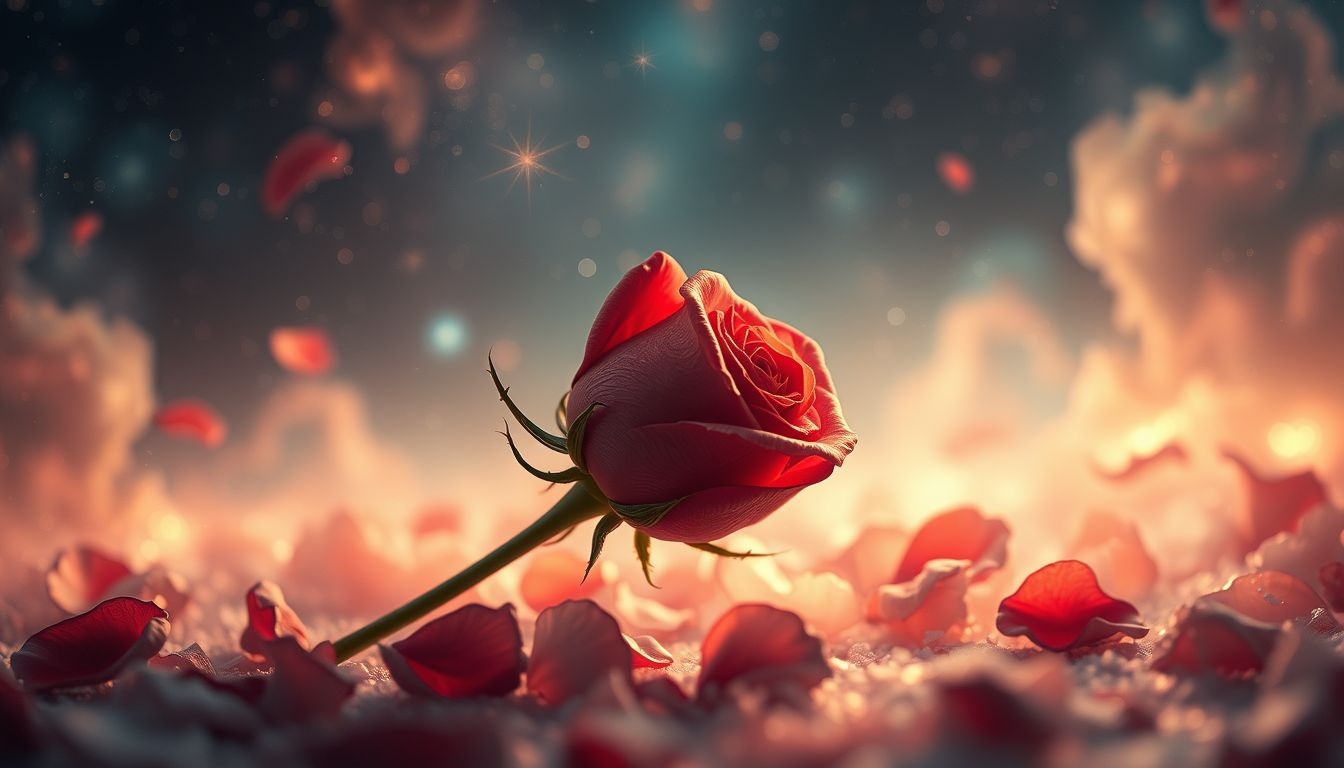 Dromen over verwelkte rozen symboliseren vaak innerlijk verdriet en verlies.