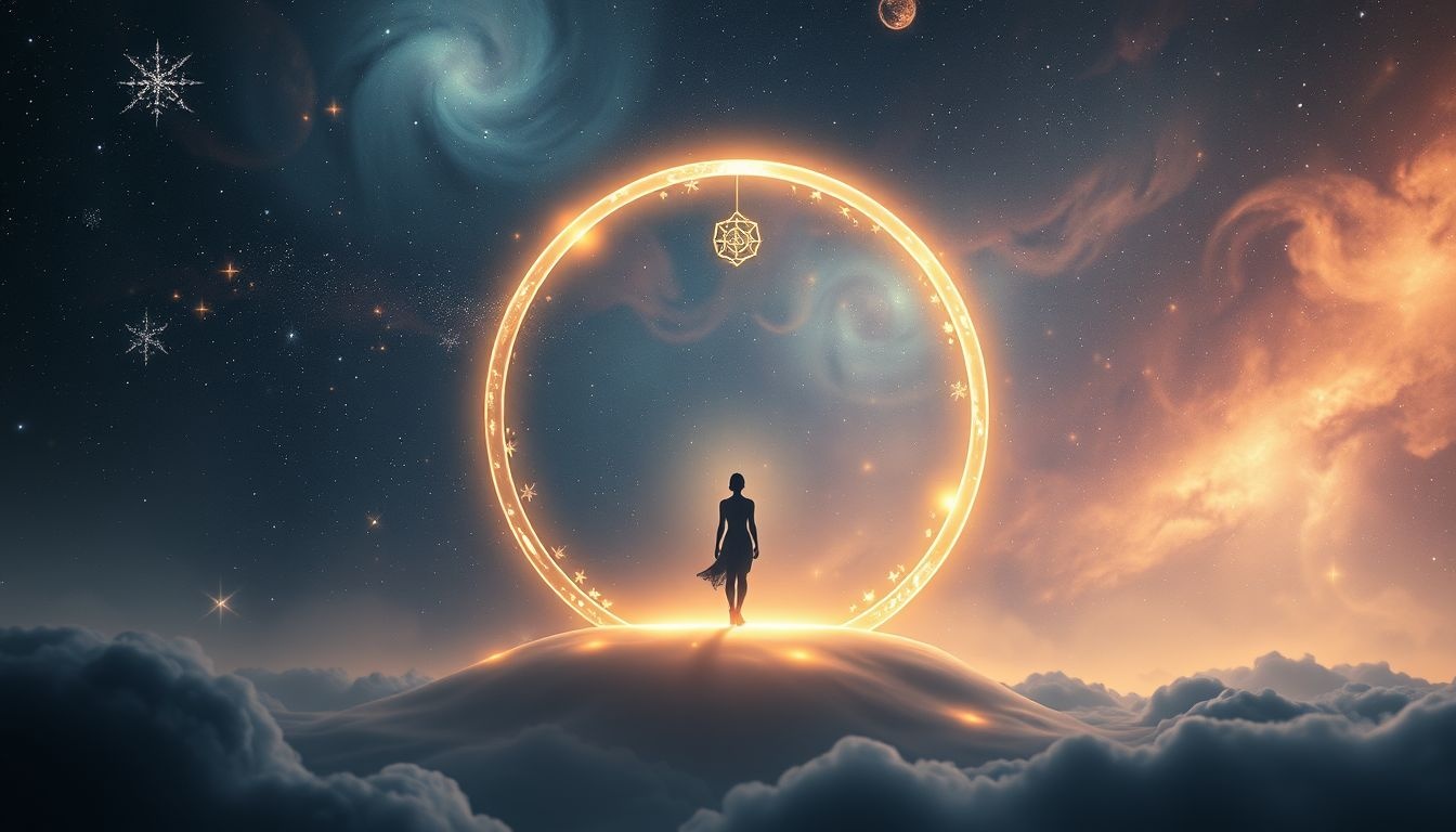 Binnen een cirkel staan symboliseert geborgenheid en bescherming in dromen.