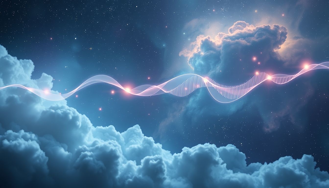 Dromen over heldere geluiden met hoortoestel symboliseren bewustwording.