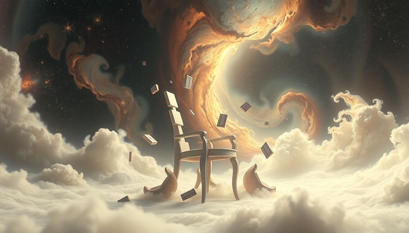 Dromen over een knakkende stoel symboliseren onzekerheid en steunverlies.