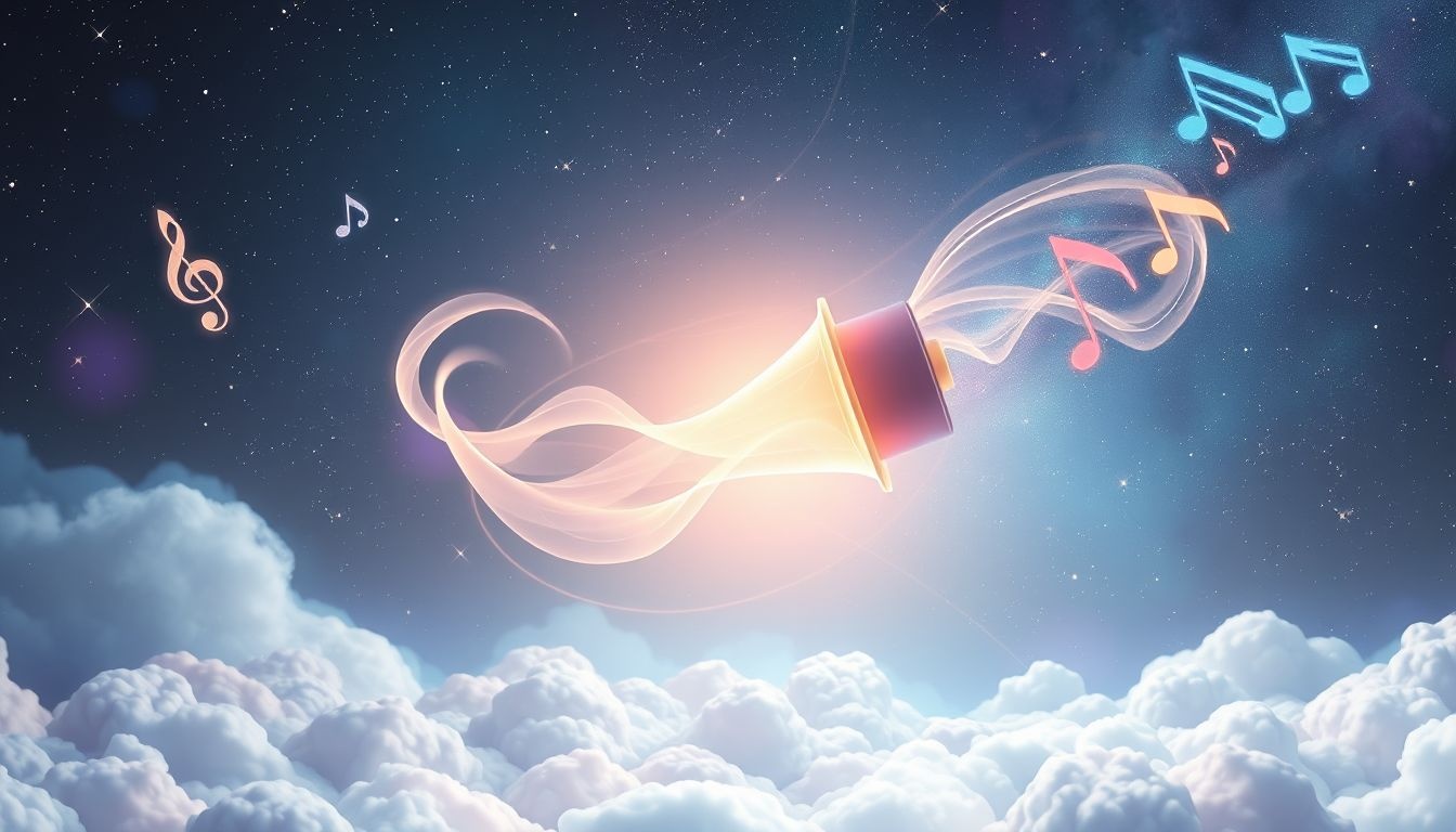 Dromen over zingen door een megafoon symboliseert krachtige zelfexpressie.