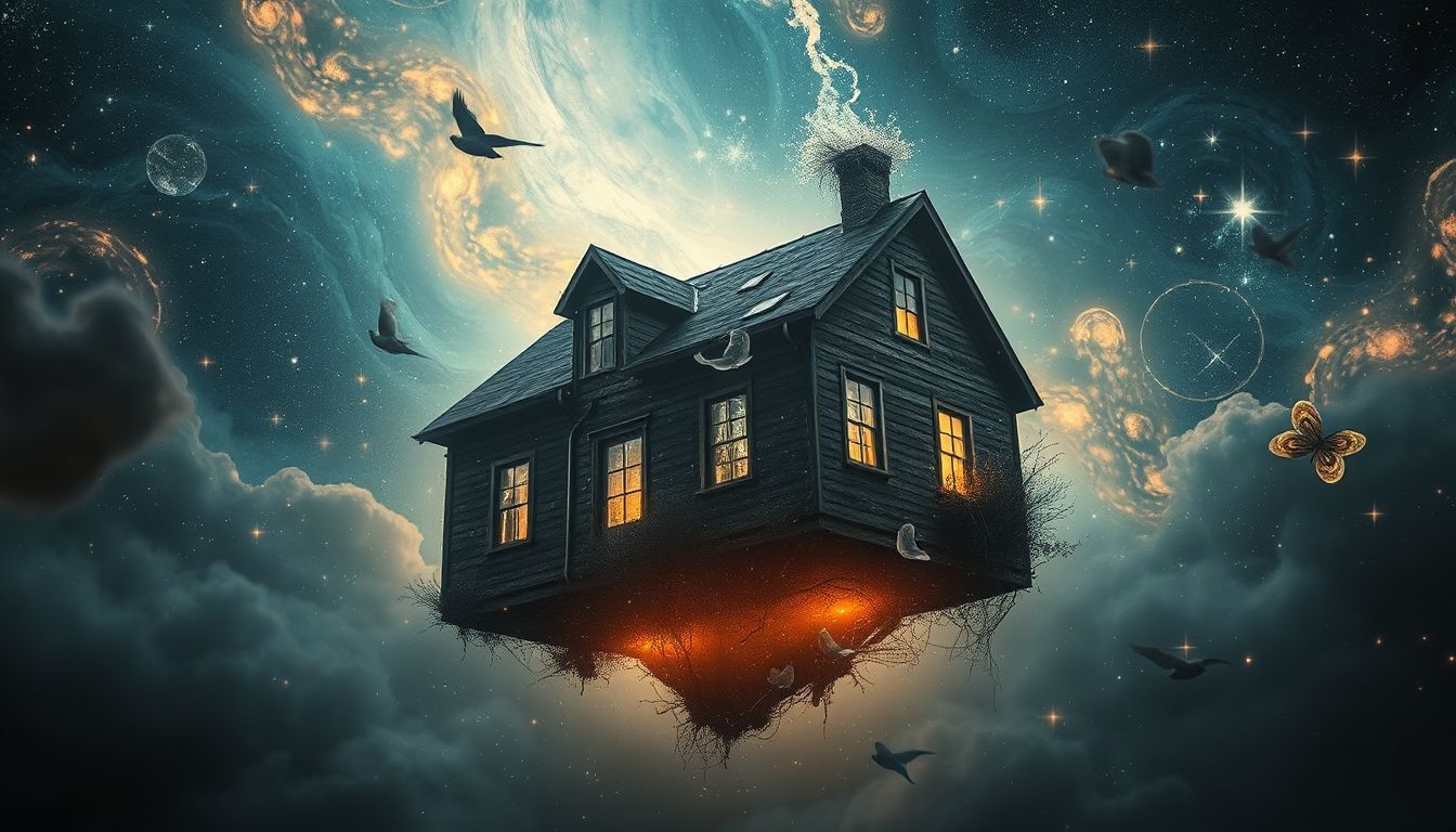 Dromen over opgesloten zijn in een oud huis symboliseert vastzitten in het verleden.