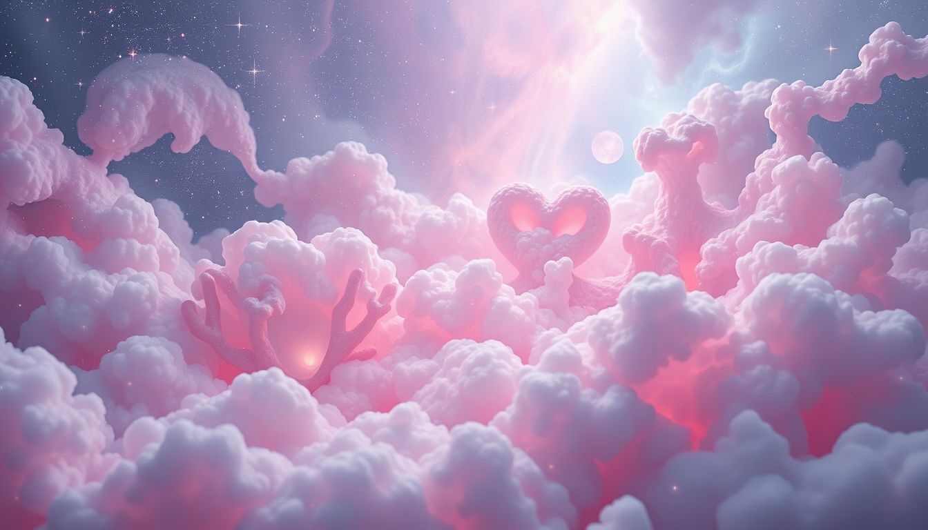 Dromen over roze koraal symboliseren liefde, compassie en innerlijke zachtheid.