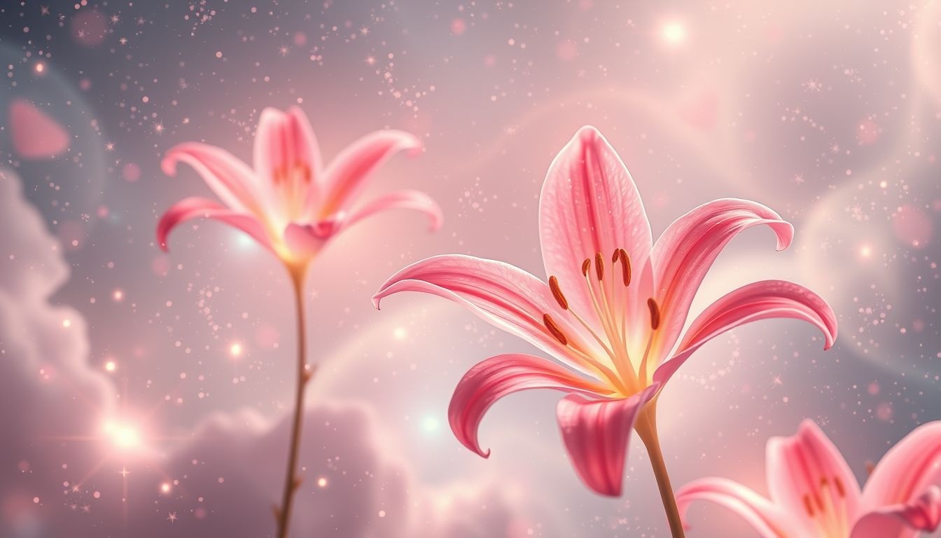 Roze lelies symboliseren liefde, genegenheid en warme emoties in dromen.