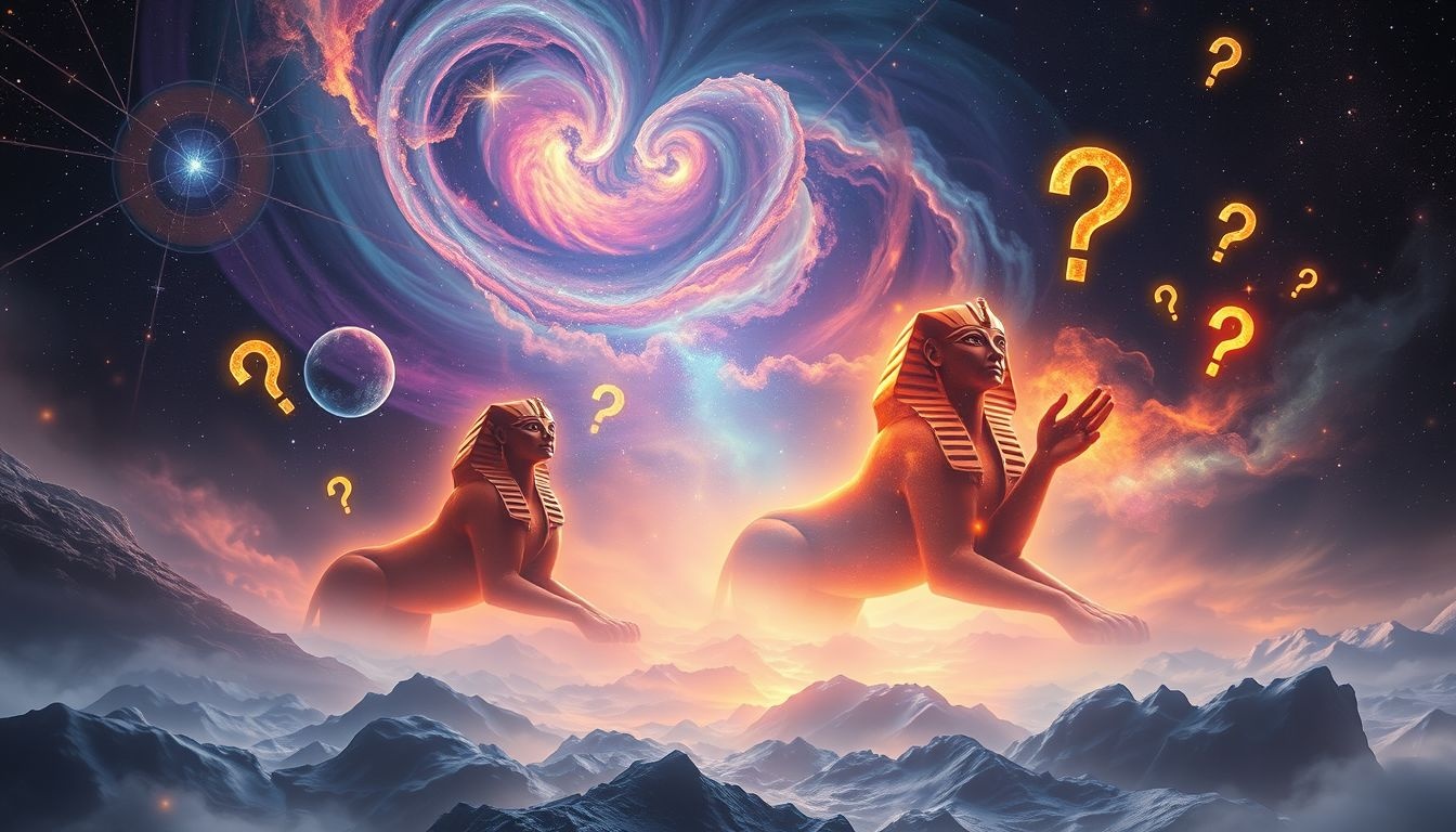 Sfinxen symboliseren verborgen wijsheid en mystieke raadsels in dromen.