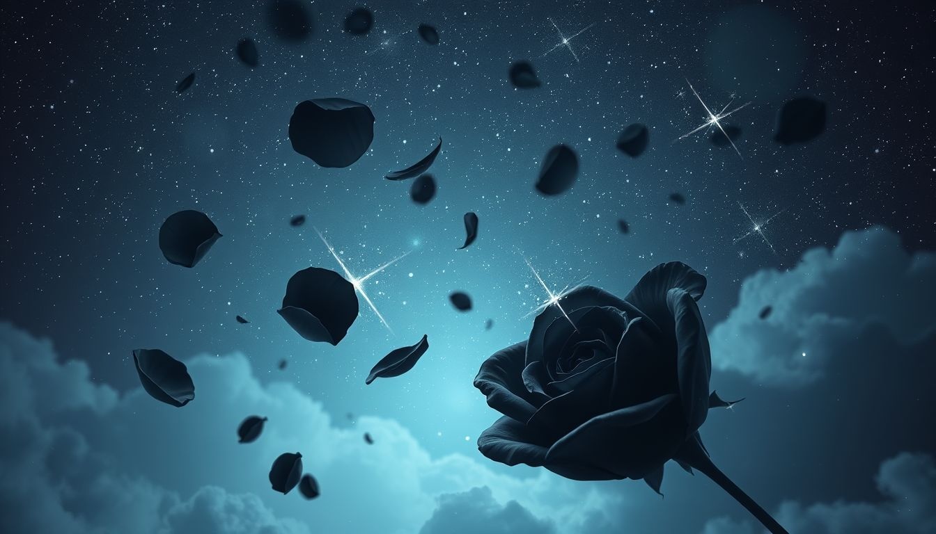 Dromen over zwarte rozen symboliseren vaak verdriet en afscheid nemen.