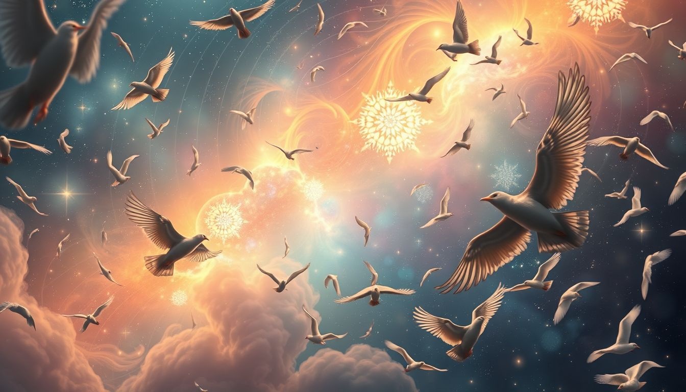 Een volle volière symboliseert overvloed en innerlijke vrijheid.