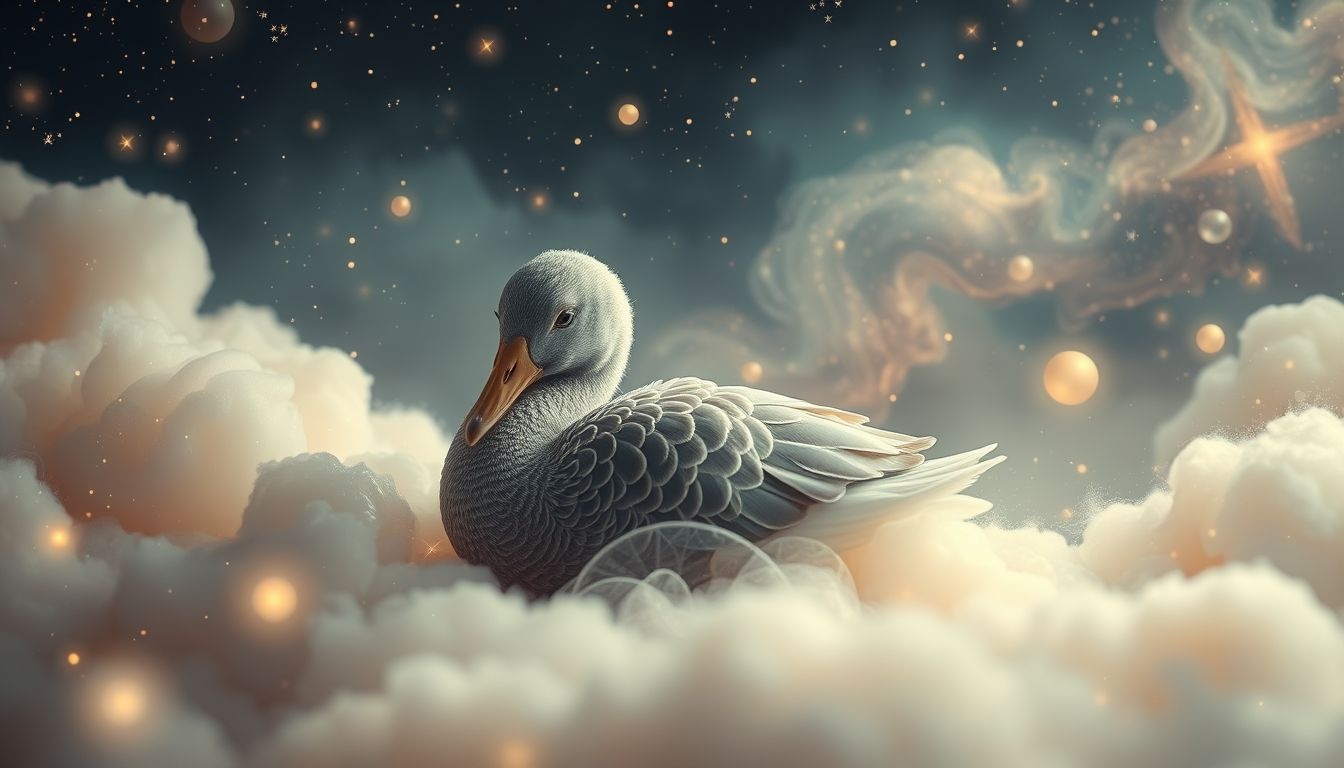 Een grauwe gans als huisdier symboliseert trouw en bescherming.