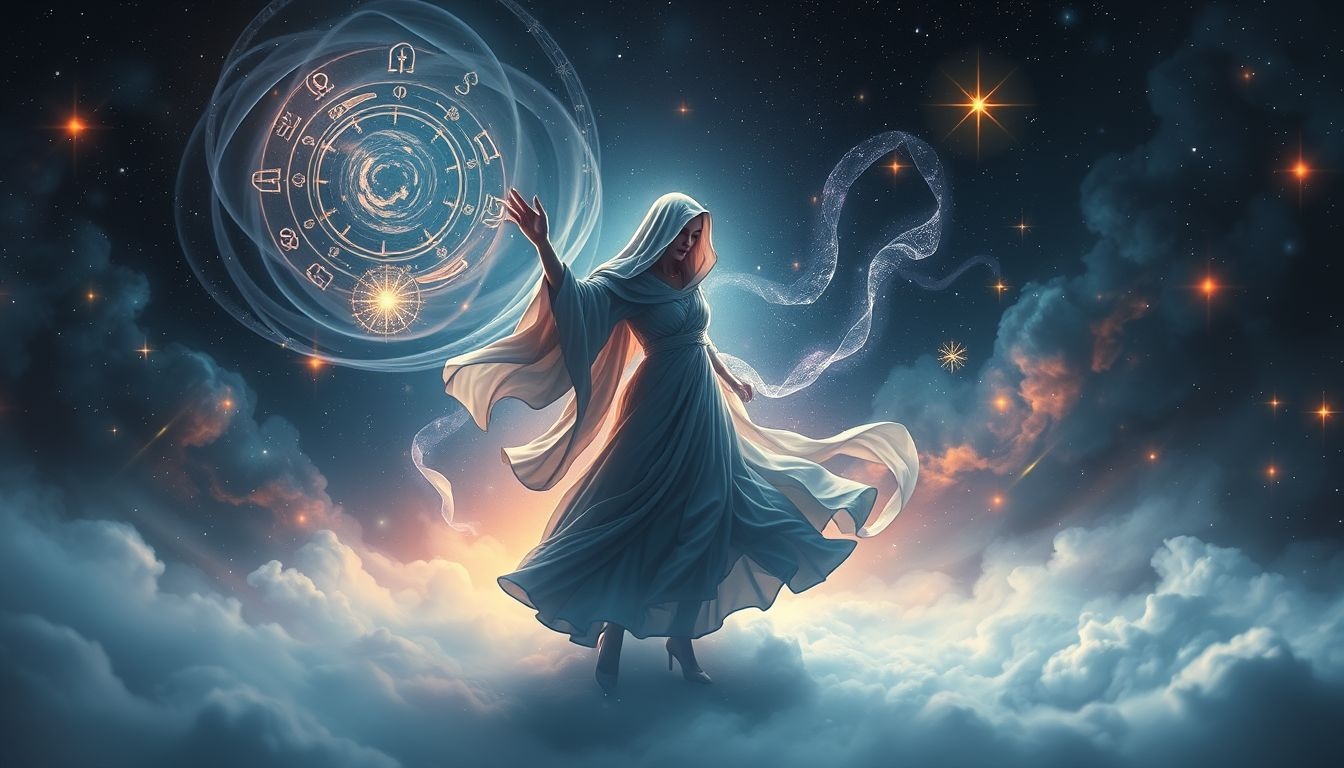 Een dansende prior symboliseert spirituele vrijheid en innerlijke vreugde.