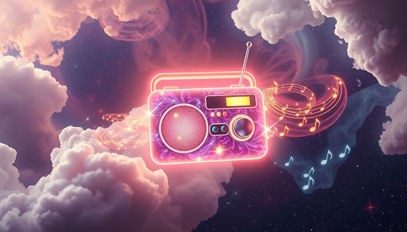 Een luid spelende radio in dromen symboliseert innerlijke onrust.