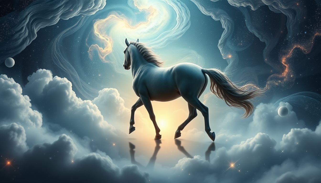 Een achteruitlopend paard symboliseert terughoudendheid bij vooruitgang.