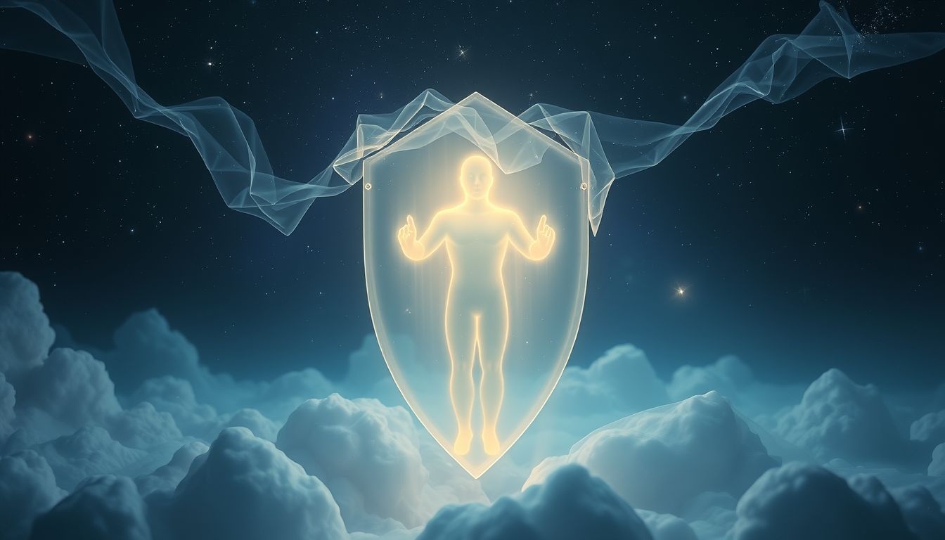 Droom over schermfolie symboliseert bescherming tegen emotionele kwetsbaarheid.