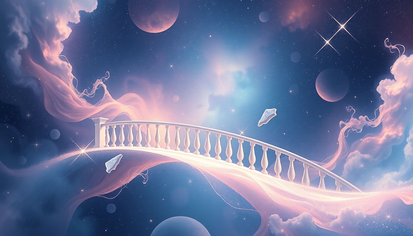 Dromen van balustrades op bruggen symboliseren overgang en bescherming.