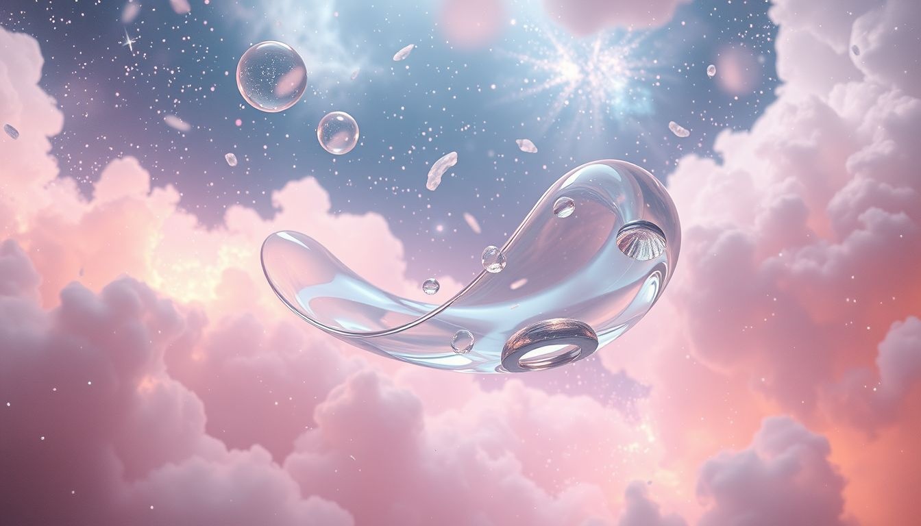 Een glijbaan van glas symboliseert kwetsbaarheid en transparantie in emoties.
