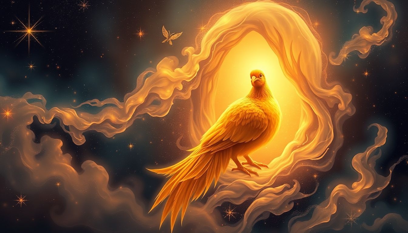 Een gouden fazant in huis symboliseert voorspoed en beschermende energie.