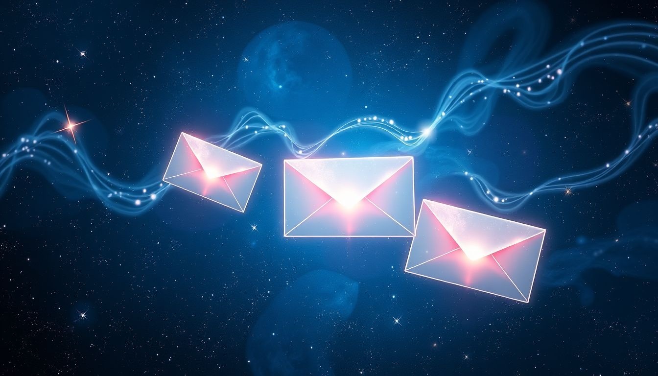 Een aangetekende brief uit de toekomst symboliseert onverwachte inzichten.