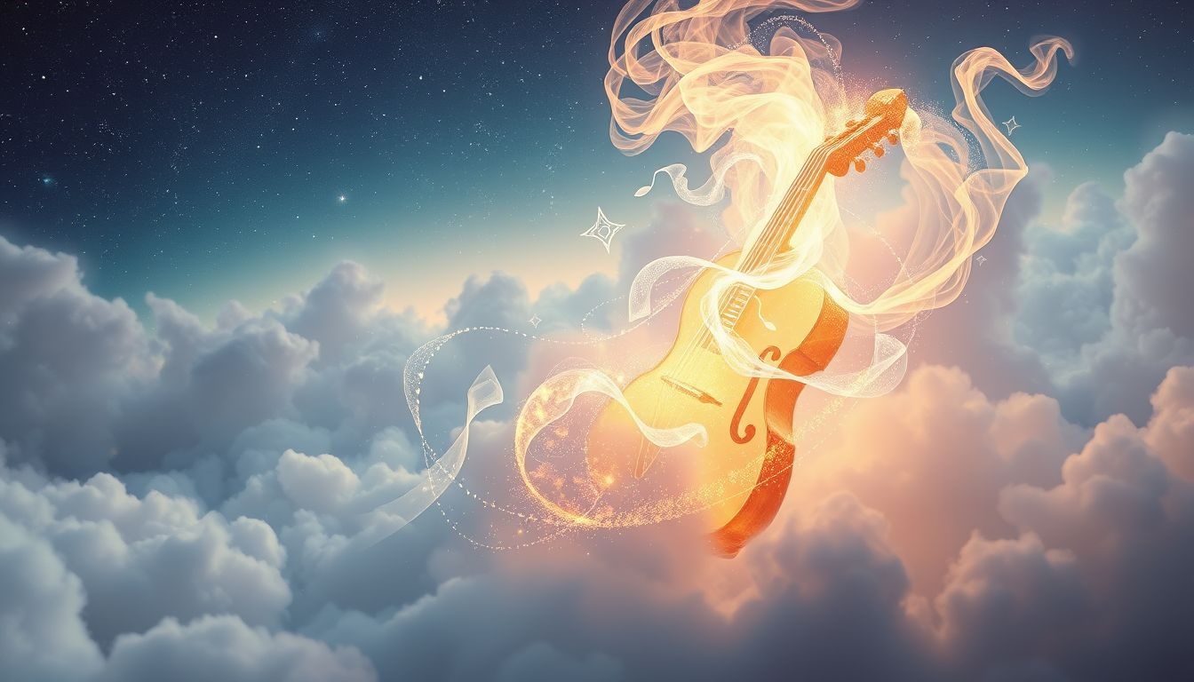 Het verbranden van een muziekinstrument symboliseert emotionele loslating en transformatie.