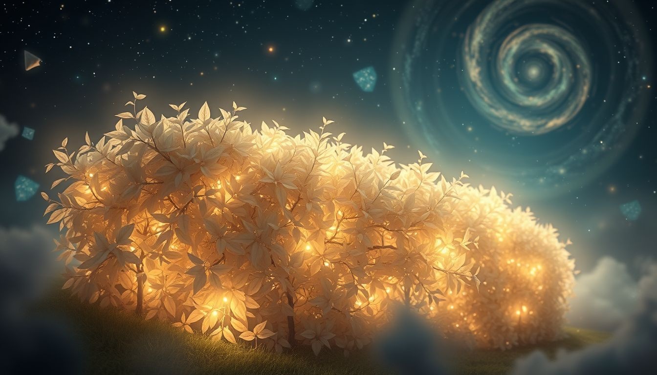 Een fluisterende haag symboliseert geheime boodschappen en intuïtie.