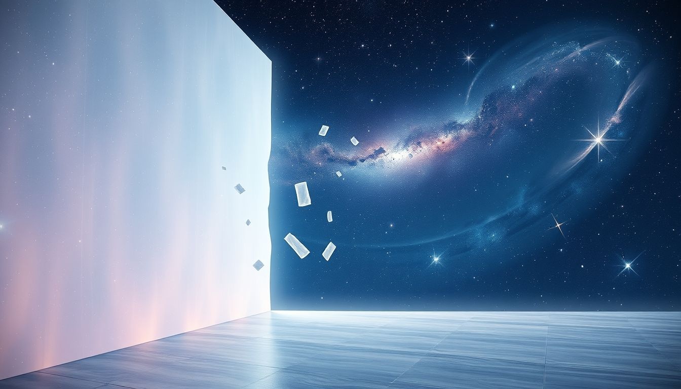 Dromen over een gevel doorbreken symboliseert doorbraak en nieuwe kansen.