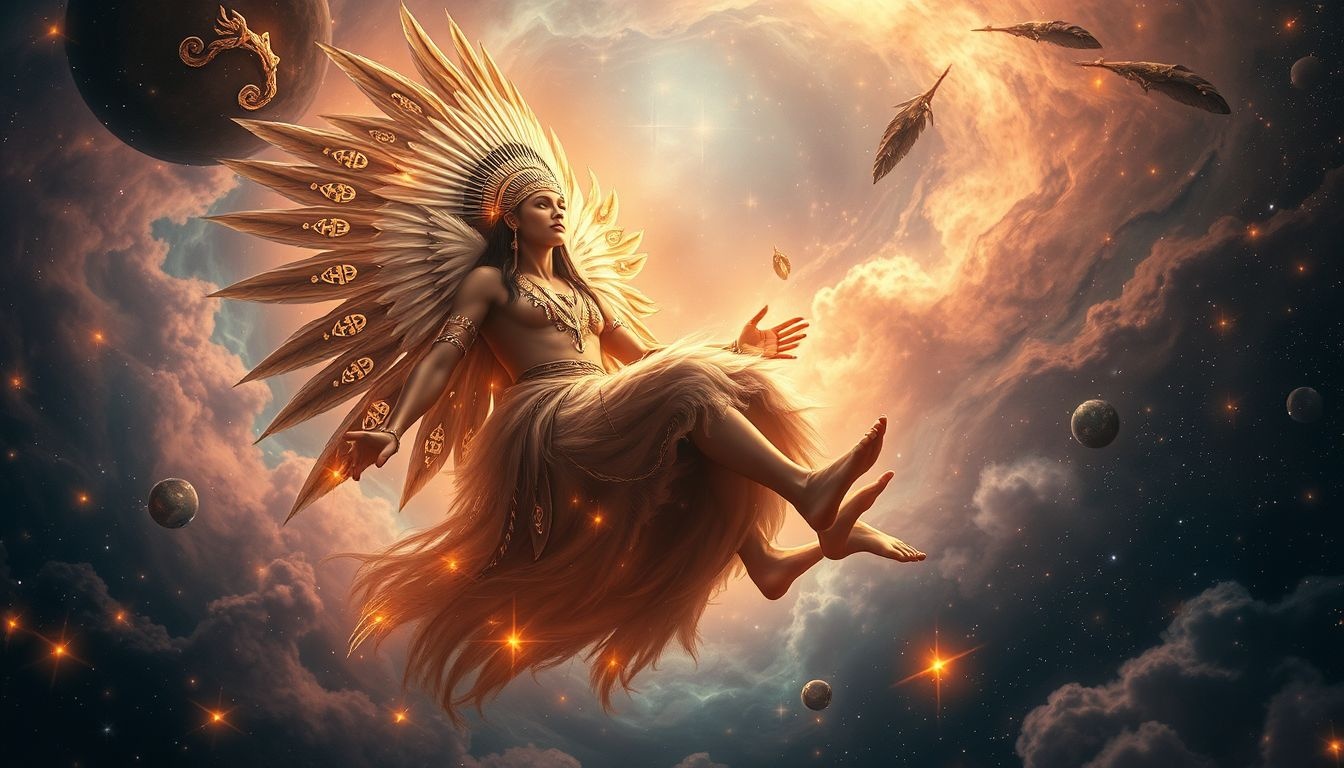 Een Papoea-chief ontmoeten symboliseert leiderschap en innerlijke wijsheid.