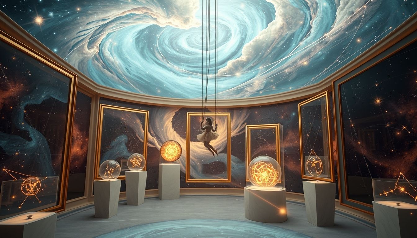 Een marionet in museum symboliseert controleverlies en herinneringen aan jeugd.