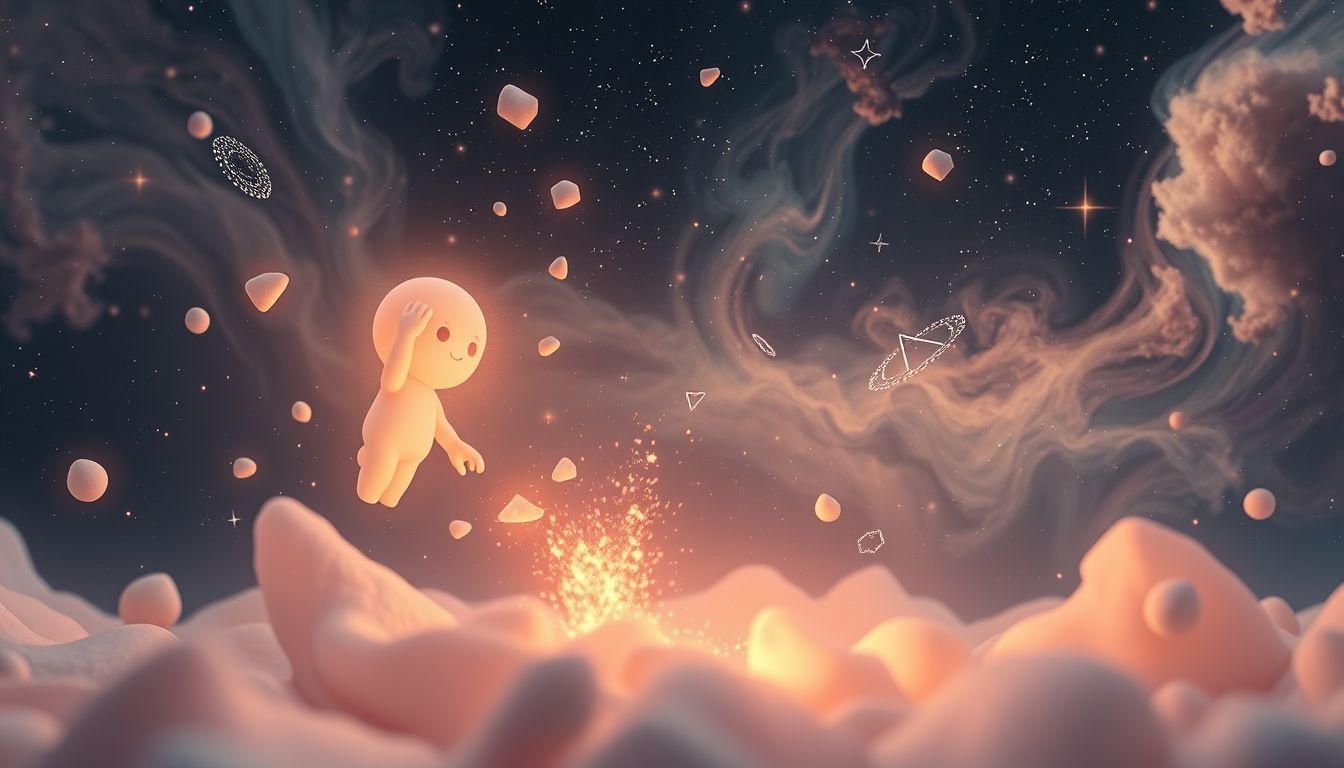 Droom 29 symboliseert loslaten van jeugdherinneringen door speelgoed verbranden.