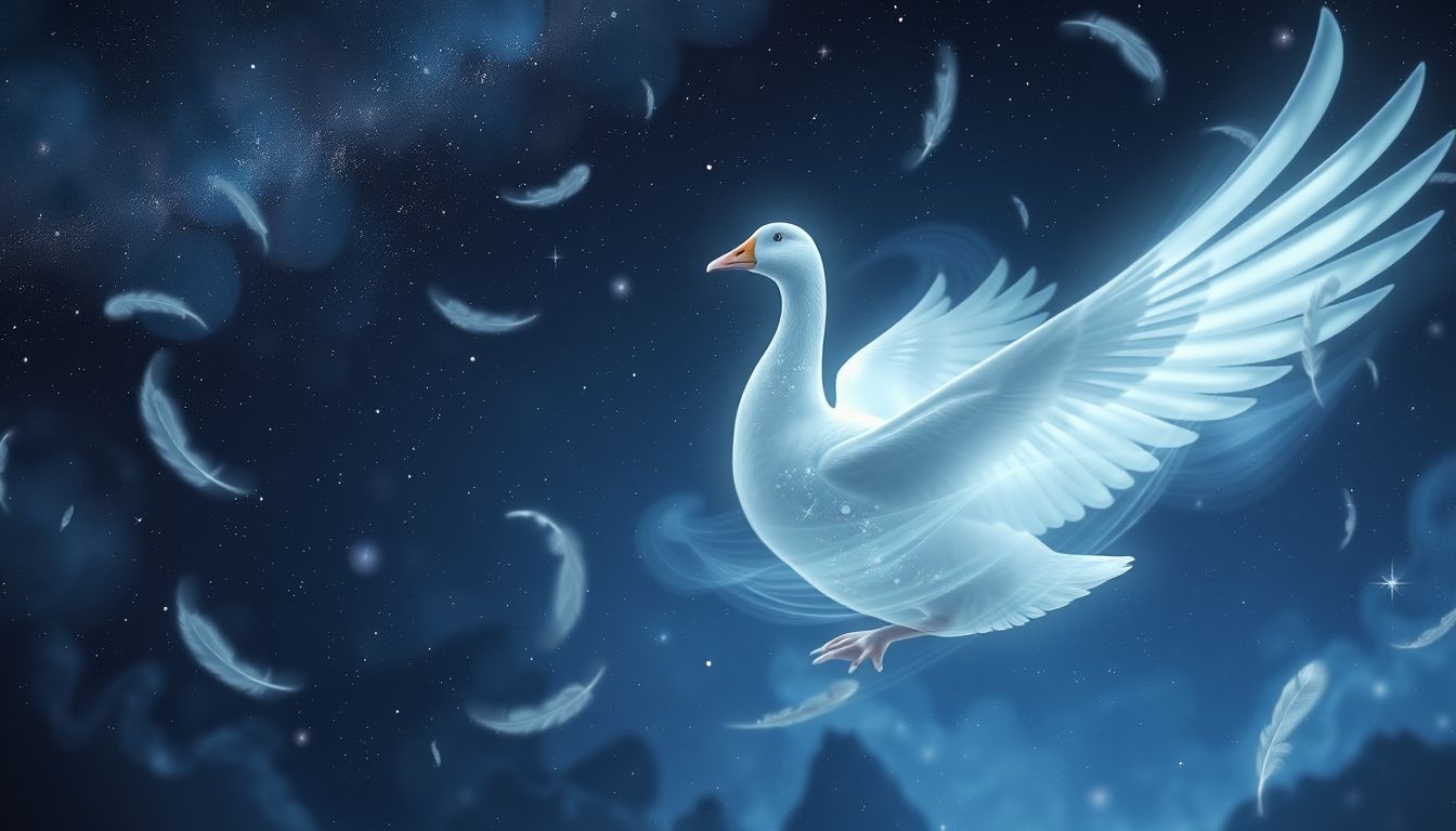 Afscheid van grauwe gans symboliseert loslaten en nieuwe beginnen.