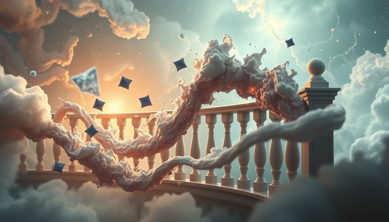 Een veranderende balustrade symboliseert transformatie in je leven.