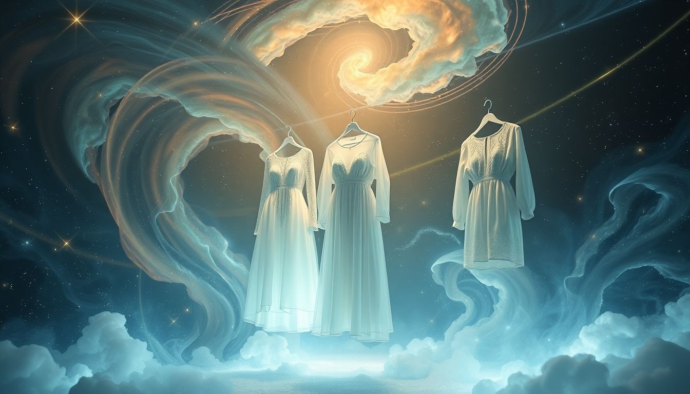 Een dressing vol nieuwe kleding symboliseert nieuwe kansen en zelfexpressie.