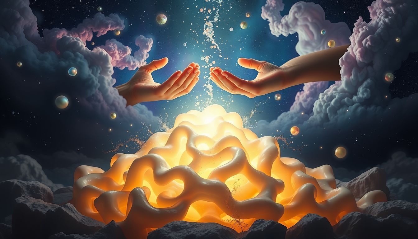 Het schoonmaken van een mesthoop symboliseert loslaten van negatieve emoties.
