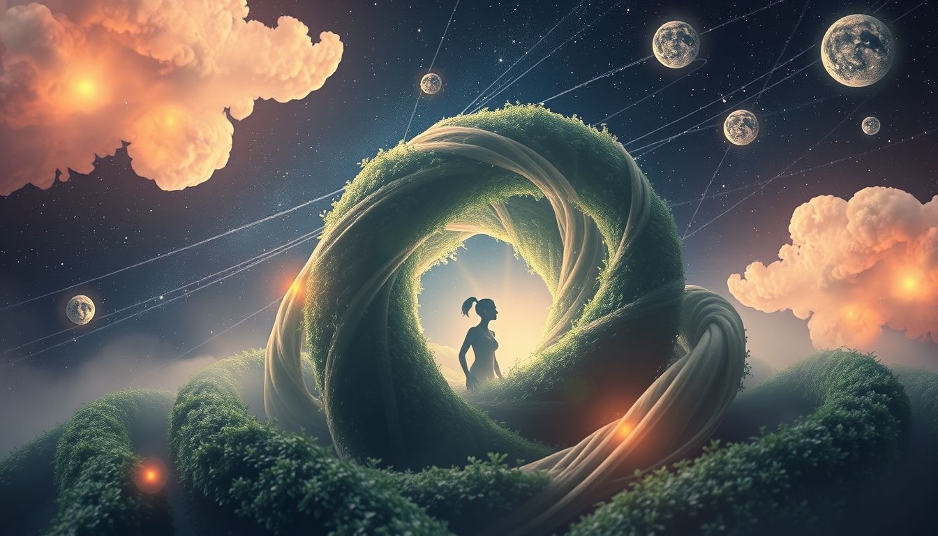 Vastzitten in een haag symboliseert innerlijke belemmering en onzekerheid.