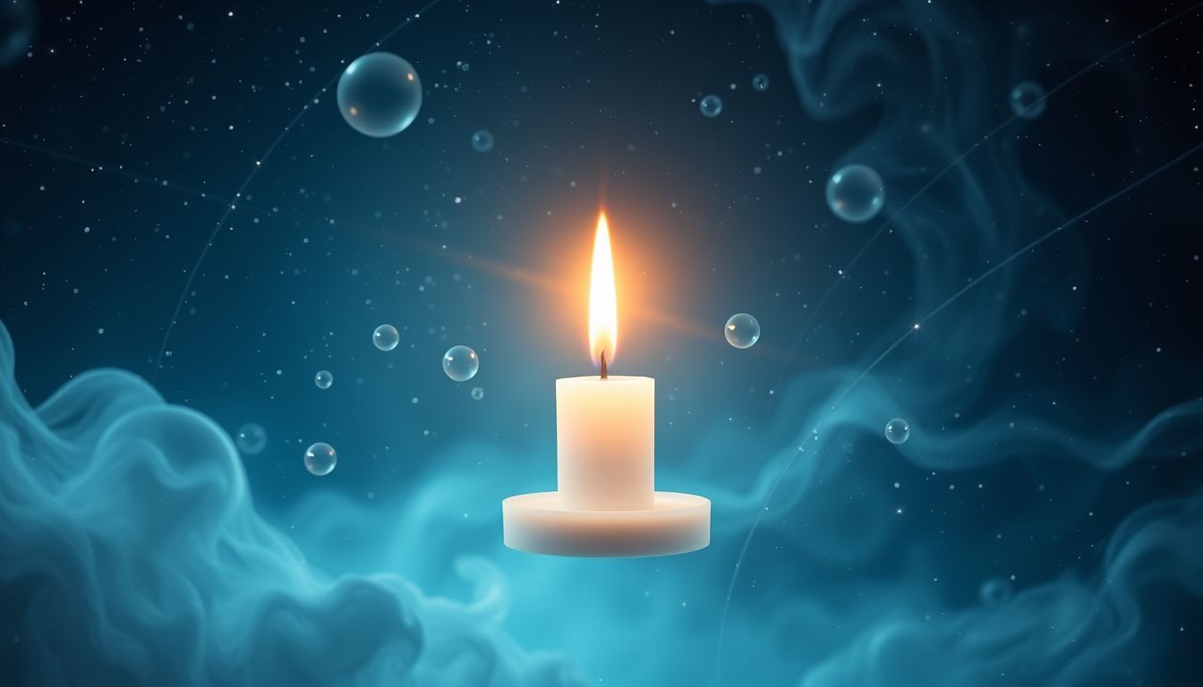 Witte kerstboomkaarsen symboliseren zuiverheid en hoop in dromen.