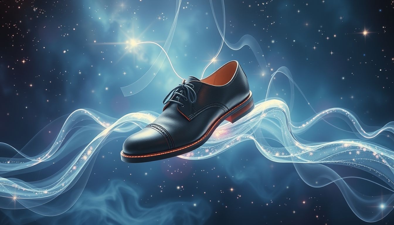 Dromen over leren schoenen met lak poetsen symboliseert zelfzorg en verfijning.