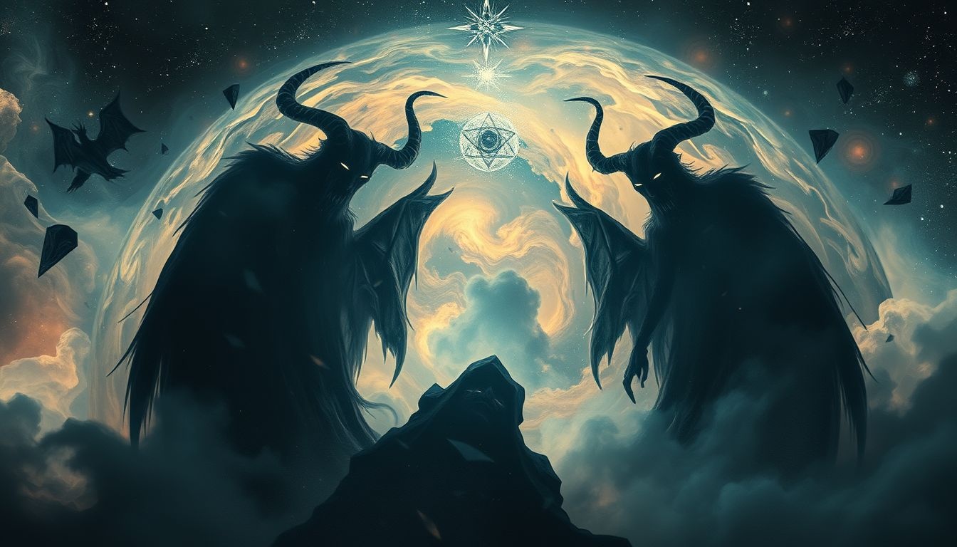 Demonische visioenen in dromen symboliseren innerlijke angst en strijd.