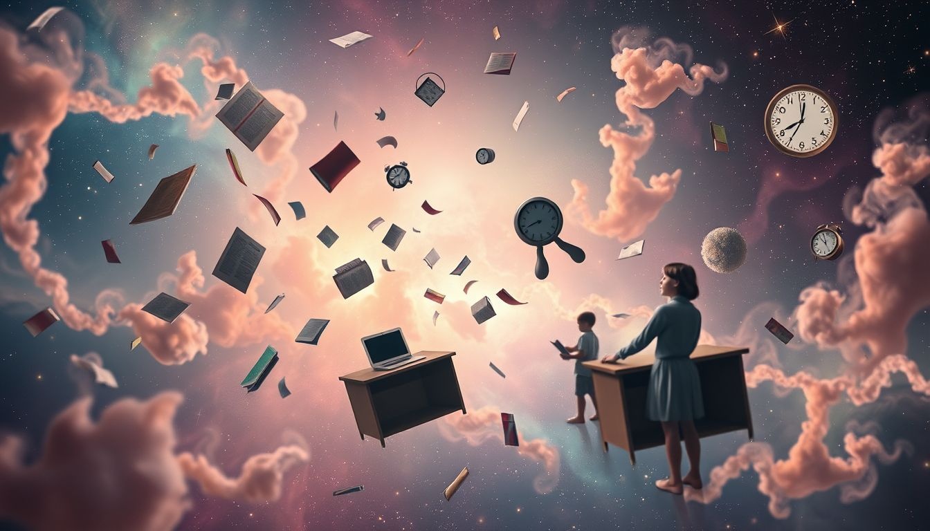 Dromen over rommelige school weerspiegelen vaak stress en faalangst.