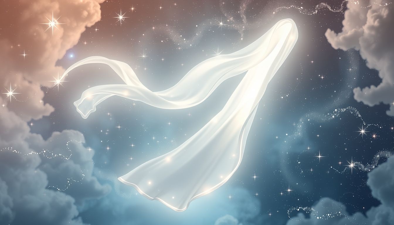 Een witte das symboliseert vaak zuiverheid en spirituele groei.