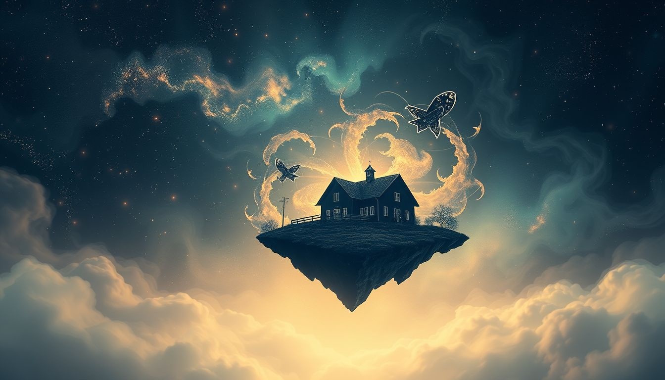 Een boerenerf in de nacht symboliseert verborgen emoties en onzekerheden.