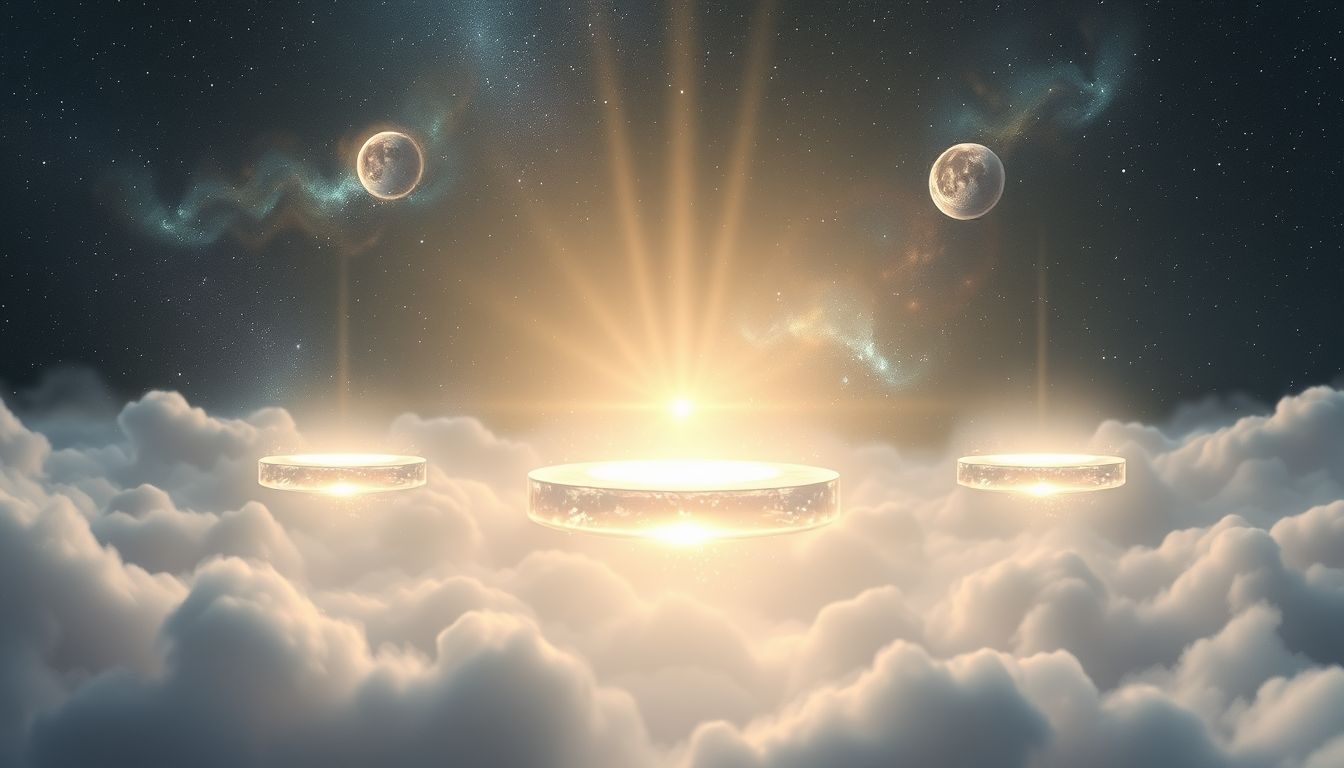 Een helder verlichte begane grond symboliseert duidelijkheid en bewustzijn.