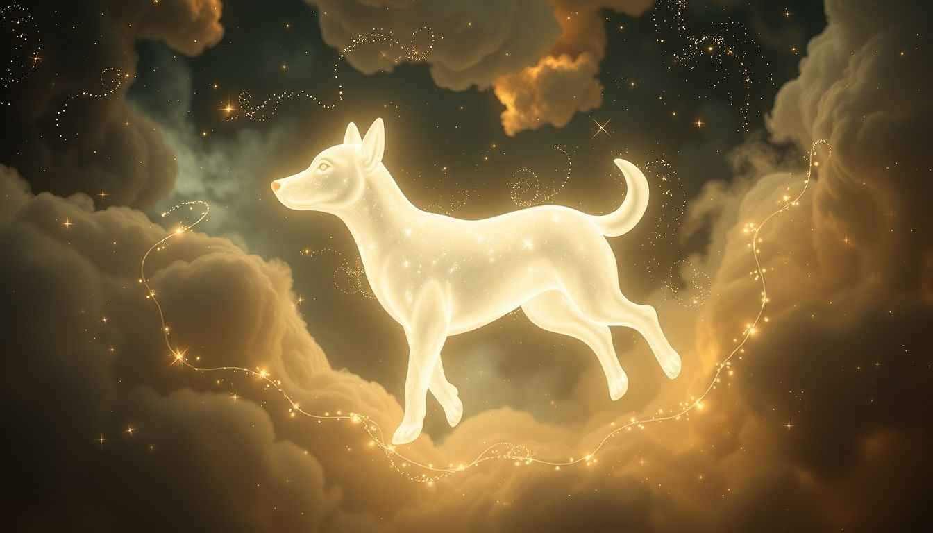 Een witte hond in dromen symboliseert trouw en zuiverheid.