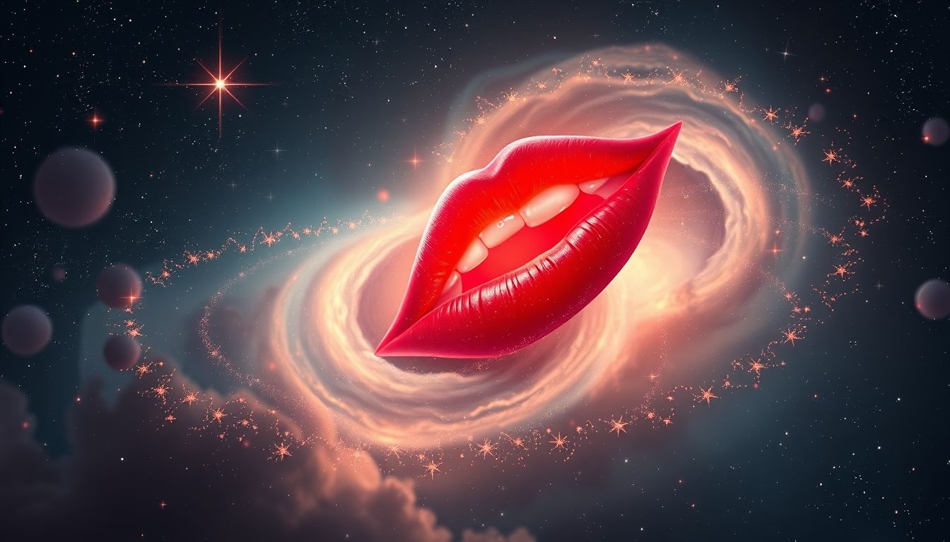 Rode lippenstift in dromen symboliseert passie en zelfexpressie.